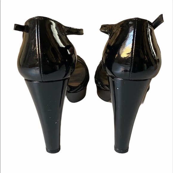Stuart Weitzman Black Ankle Strap Platform Heels - Picture 3 of 6